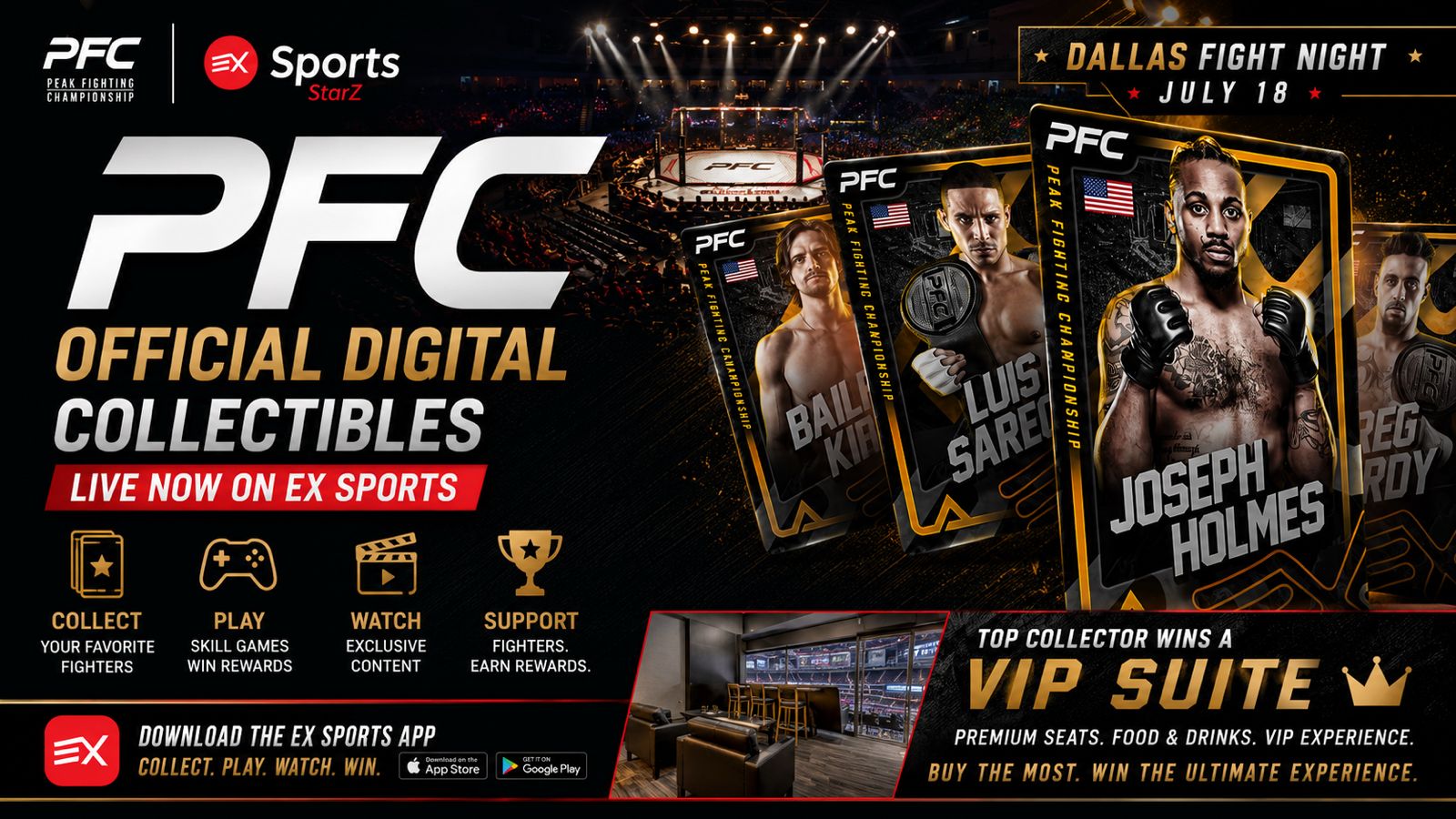 EX Sports and PEAK Fighting Championship Launch Digital Fan Engagement Partnership Ahead of Dallas Fight Night
