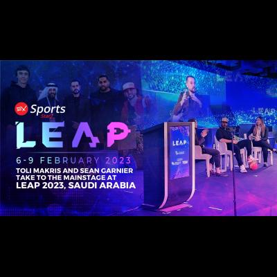 Toli Makris and Sean Garnier take to the mainstage at LEAP 2023, Saudi Arabia