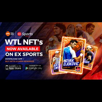 EX Sports Drops Official World Tennis League NFT Collectables